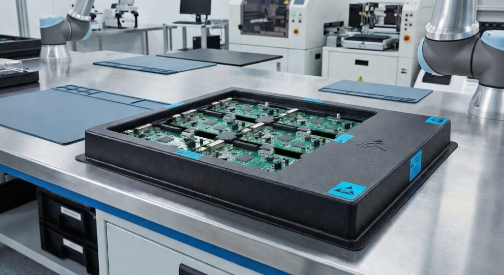 ESD-Tabletts für die PCBA- und SMT-Fertigung – CANDEA Plastics