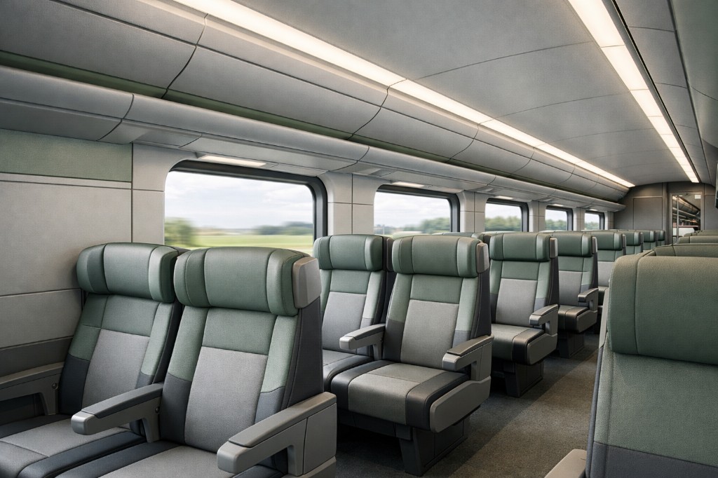 Paneles interiores termoformados para vagones de pasajeros - CANDEA Plastics